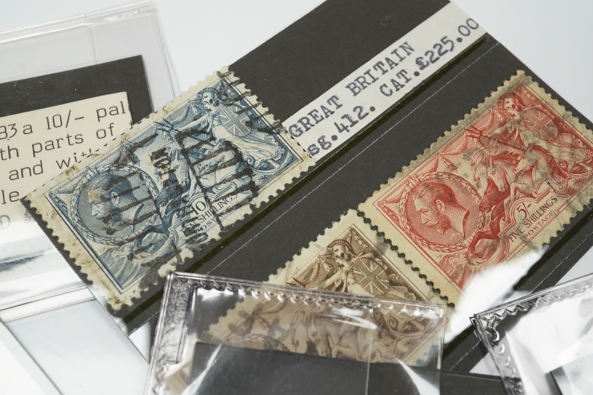 Nine stamps including Penny Blues and Penny Blacks